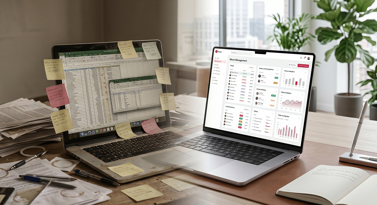 Spreadsheets vs. Music Management Software: Why Music Agencies Need a Better System