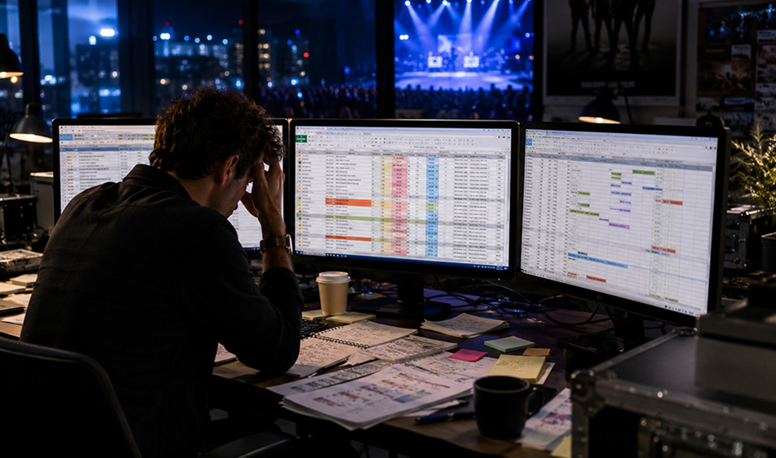Why Spreadsheets Are Slowing Down Modern Music Booking Agencies