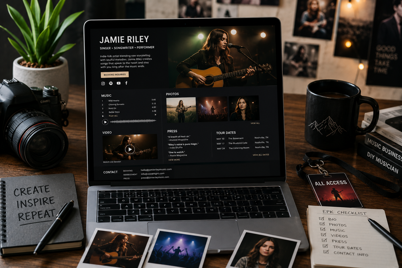 How to Build an Electronic Press Kit (EPK) That Actually Gets Artists Booked